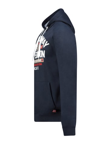 Geographical Norway Hoodie "Germanito" in Dunkelblau