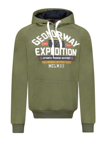 Geographical Norway Hoodie "Germanito" in Khaki
