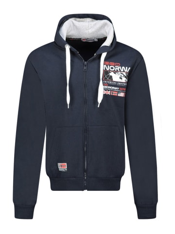Geographical Norway Sweatvest "Golme" donkerblauw