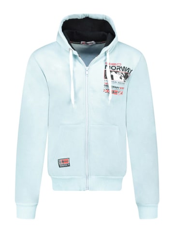 Geographical Norway Sweatjacke "Golme" in Hellblau