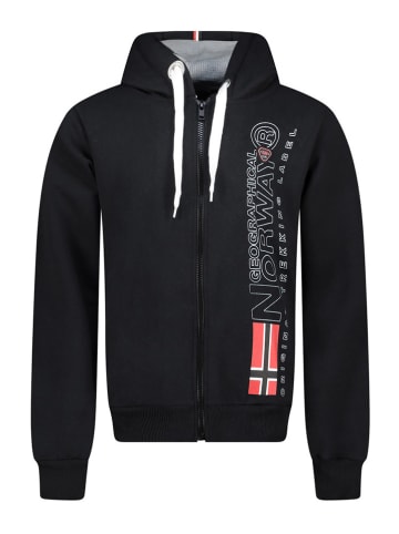 Geographical Norway Sweatjacke "Fogora" in Schwarz