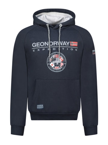 Geographical Norway Hoodie "Gvick" in Dunkelblau