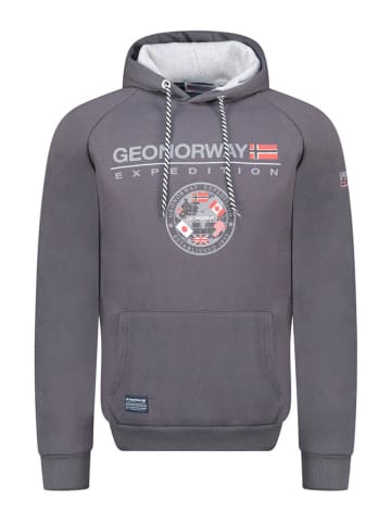 Geographical Norway Hoodie "Gvick" in Grau