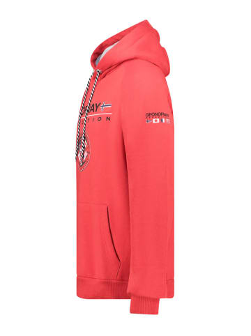 Geographical Norway Hoodie "Gvick" in Rot