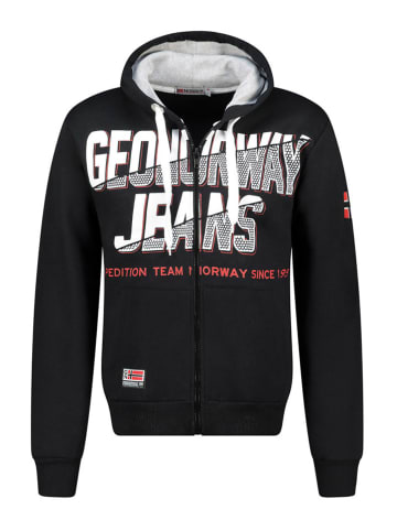 Geographical Norway Sweatjacke "Gasper" in Schwarz