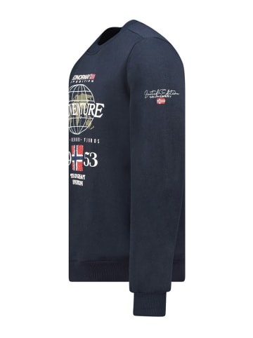 Geographical Norway Sweatshirt "Golkovitz" donkerblauw