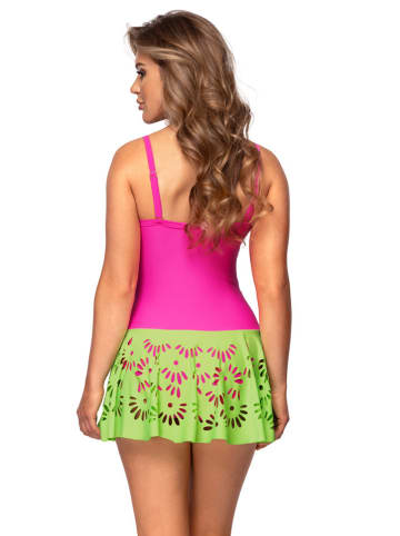 Meriell Club Badpak roze/groen