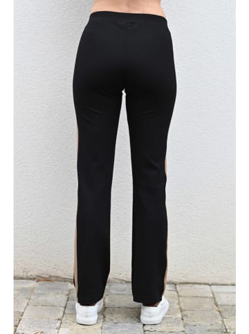 Bleu d'Azur Hose "Kathy" in Schwarz/ Beige