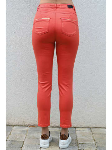 Bleu d'Azur Jeans "Palms" - Skinny fit - in Orange