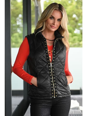 Bleu d'Azur Doorgestikte bodywarmer "Sonora" zwart