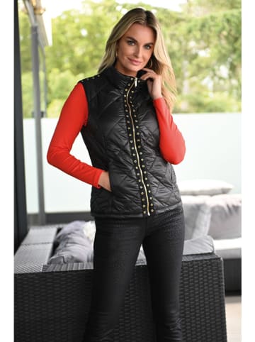 Bleu d'Azur Doorgestikte bodywarmer "Sonora" zwart