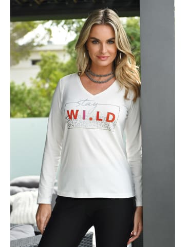 Bleu d'Azur Koszulka "Wild" w kolorze białym