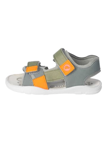 Ricosta Barfußschuhe  "Biggi" in Khaki/ Orange/ Grau