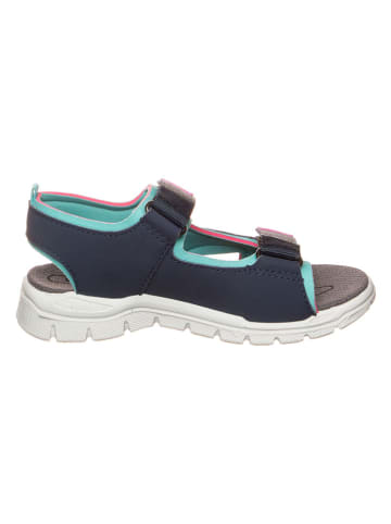 Ricosta Sandalen donkerblauw/roze/turquoise