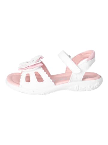 Ricosta Leder-Sandalen "Kelebek" in Weiß/ Rosa