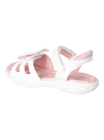 Ricosta Leren sandalen "Kelebek" wit/lichtroze