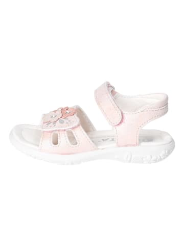 Ricosta Leder-Sandalen "Chloe" in Rosa/ Weiß