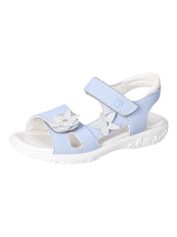Ricosta Leren sandalen "Carola" lichtblauw/wit