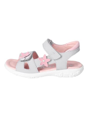 Ricosta Leder-Sandalen "Carola" in Hellgrau/ Rosa