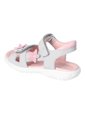 Ricosta Leren sandalen "Carola" lichtgrijs/lichtroze