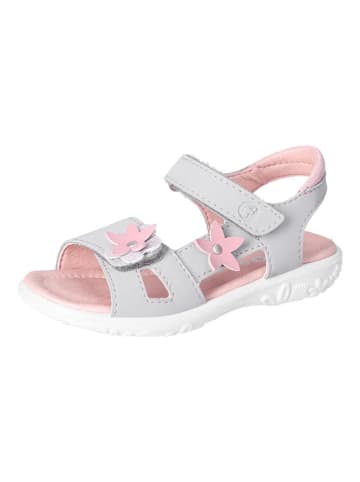 Ricosta Leren sandalen "Carola" lichtgrijs/lichtroze