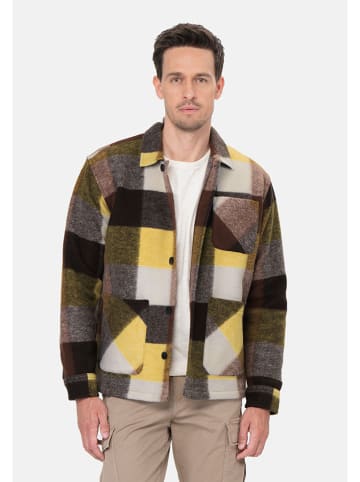 KEY LARGO Koszula "Kllocarno" w kolorze brązowo-żółtym