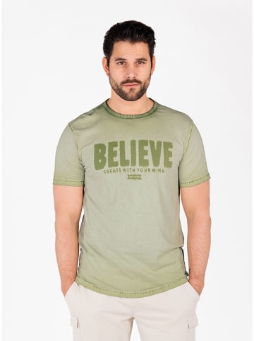 KEY LARGO Shirt "Create" in Grün