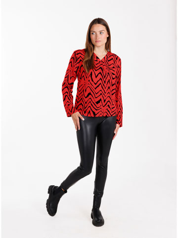 KEY LARGO Bluse "Party" in Rot/ Schwarz