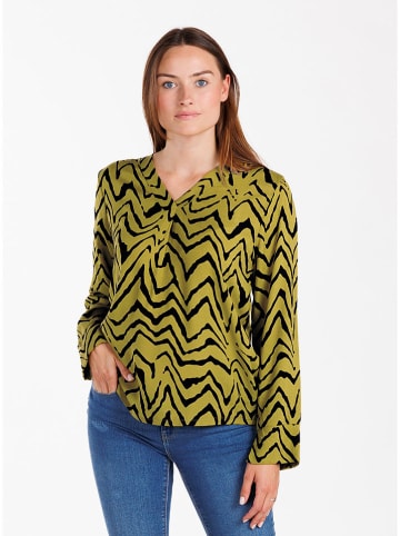KEY LARGO Bluse "Party" in Grün/ Schwarz