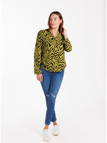 KEY LARGO Bluzka "Party" w kolorze zielono-czarnym