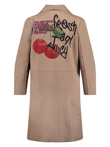 KEY LARGO Cape "Cherry" in Beige/ Rot