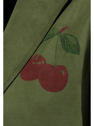 KEY LARGO Cape "Cherry" in Grün/ Rot