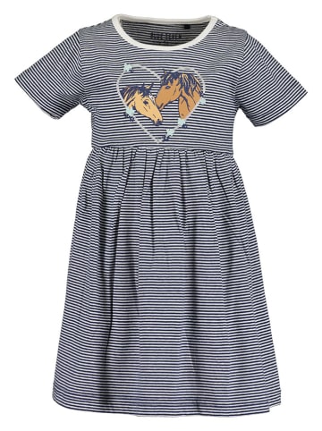 Blue Seven Kleid in Dunkelblau/ Weiß