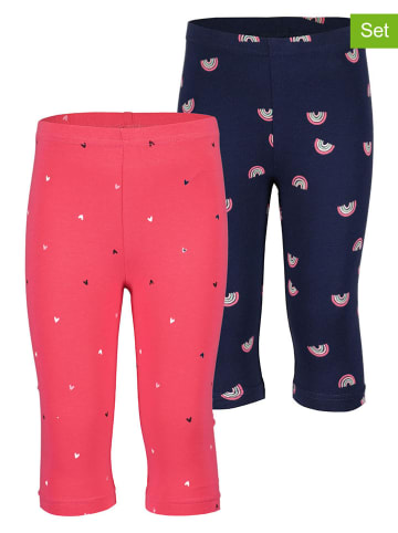 Blue Seven 2er-Set: Leggings in Pink/ Dunkelblau