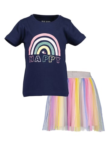 Blue Seven 2-delige outfit donkerblauw/meerkleurig