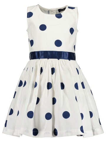Blue Seven Kleid in Weiß/ Dunkelblau