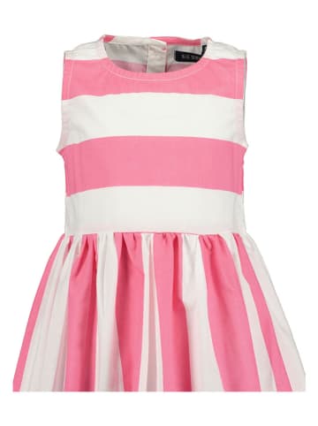 Blue Seven Kleid in Rosa/ Weiß