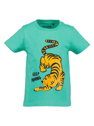 Blue Seven 2-delige set: shirts turquoise/geel