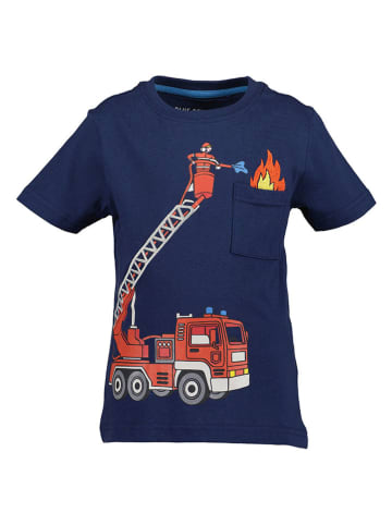 Blue Seven 2er-Set: Shirts in Dunkelblau/ Weiß