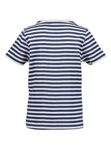 Blue Seven 2er-Set: Shirts in Dunkelblau/ Weiß