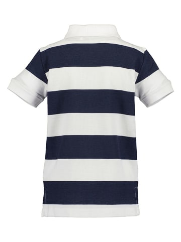 Blue Seven Koszulka polo w kolorze granatowo-białym