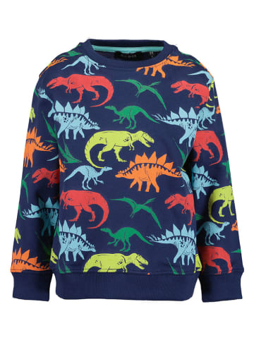 Blue Seven Bluza w kolorze granatowym ze wzorem