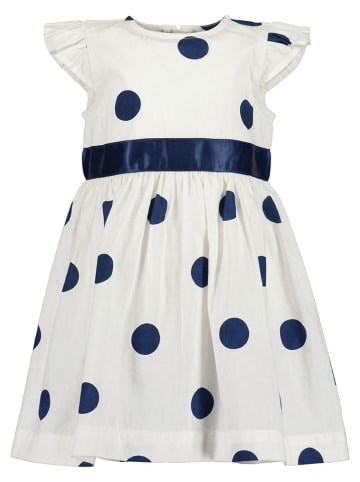 Blue Seven Kleid in Weiß/ Dunkelblau