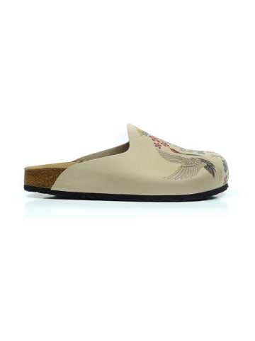 Calceo Clogs in Bunt/ Creme