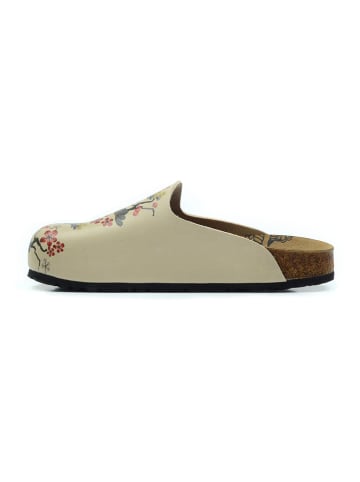 Calceo Clogs in Bunt/ Creme