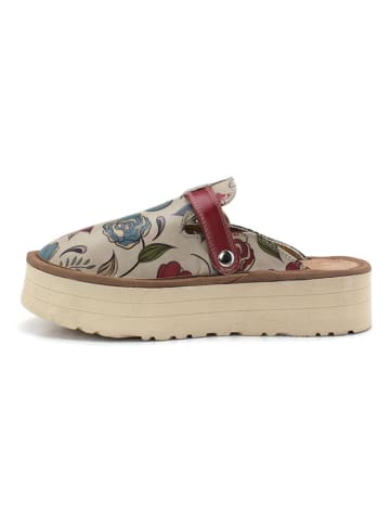 Calceo Clogs in Bunt/ Creme