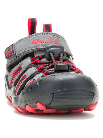 Kamik Enkelsandalen "Crab" grijs/rood