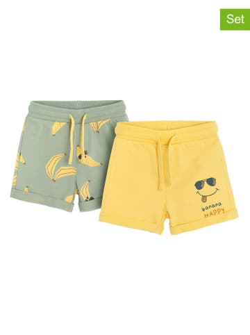 COOL CLUB 2-delige set: shorts kaki/geel