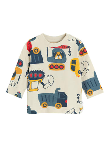 COOL CLUB Longsleeve crème/meerkleurig