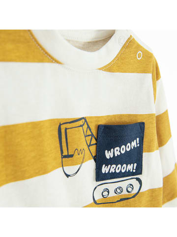 COOL CLUB Longsleeve in Creme/ Gelb